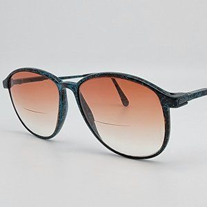 Roy Tower Cambridge Carbon Fibre Green Black Marble Eyeglasses Frame w Flexhinge